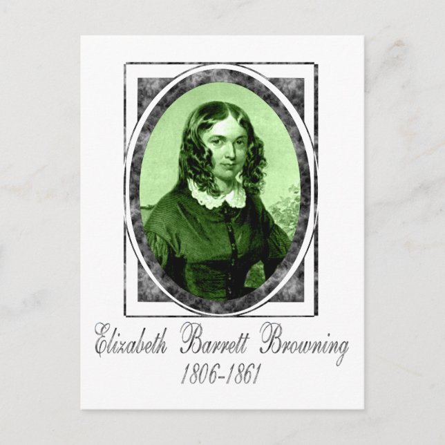 Elizabeth Barrett Browning Postcard (Front)
