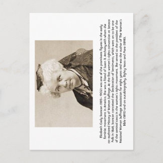 Elizabeth Cady Stanton - Feminist Postcard