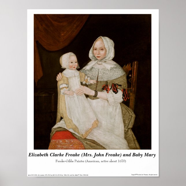 Elizabeth Clarke Freake and Baby Mary - Poster (Front)