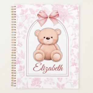 Elizabeth   Custom Pink Teddy Bear Nursery Design  Planner