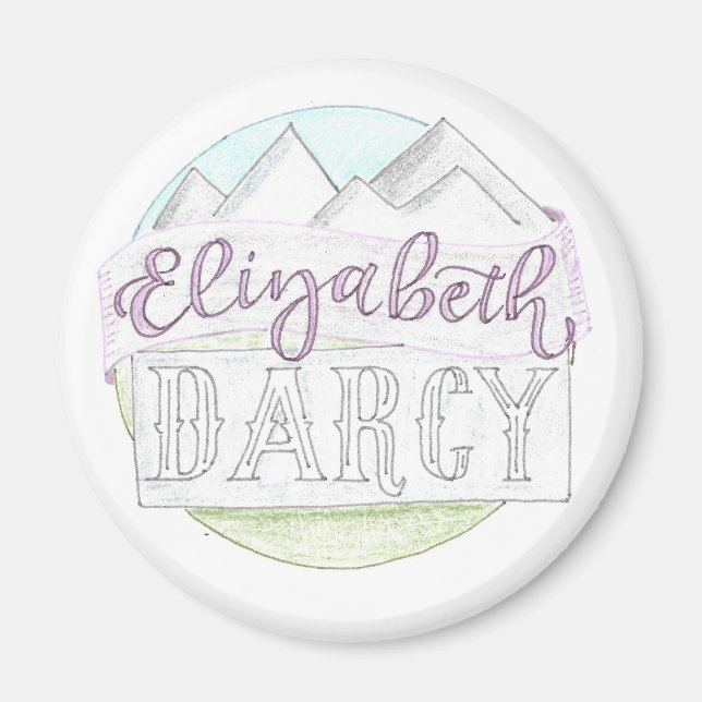 Elizabeth + Darcy Magnet (Front)