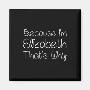 Elizabeth Funny Personalised Birthday Women Name G Magnet
