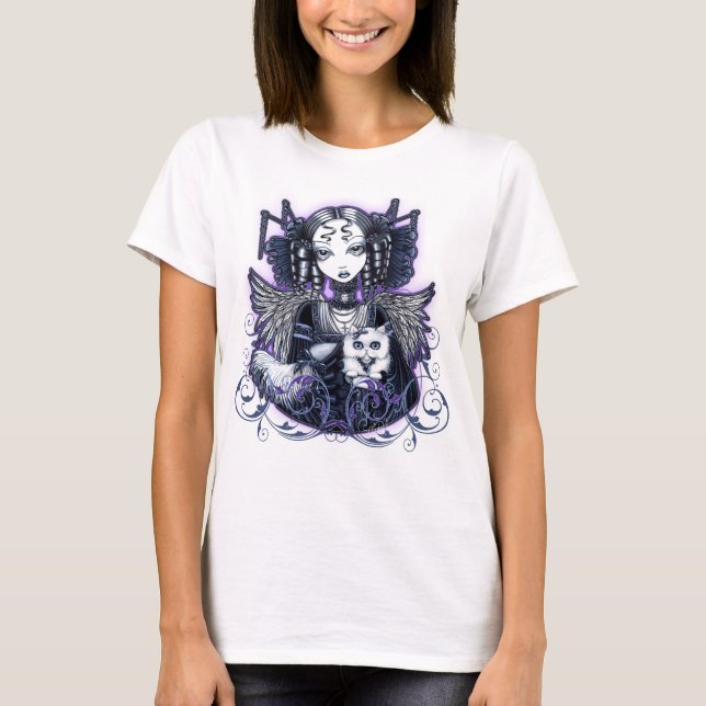 Elizabeth Gothic Persian Cat Angel Top (Front)