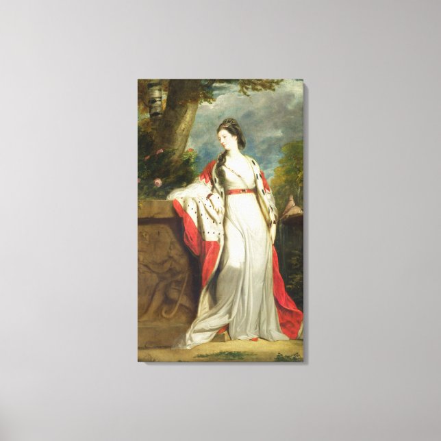 Elizabeth Gunning, Duchess of Hamilton and Duchess Canvas Print (Front)
