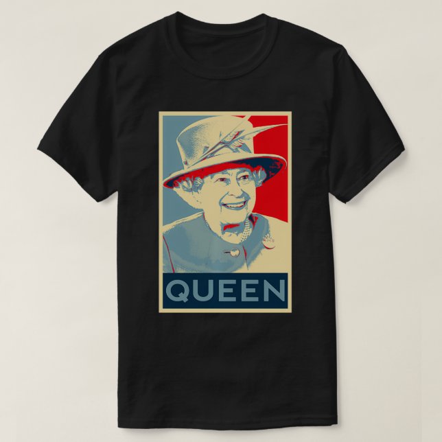 Elizabeth Her Royal Highness Queen of England Pull T-Shirt (Design Front)