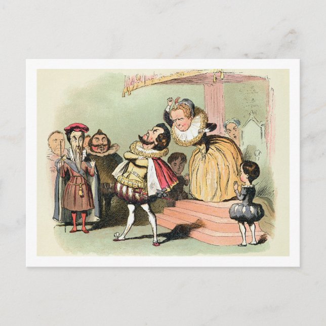 Elizabeth I (1533-1603): with Robert Devereux, 2nd Postcard (Front)