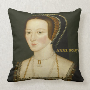 Elizabeth I and Anne Boleyn Queens of England Cushion