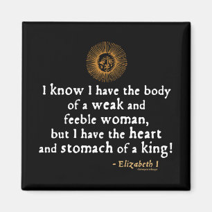 Elizabeth I Tilbury Quote Magnet