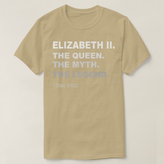 Elizabeth II Queen Legend British Crown Platinum J T-Shirt (Design Front)