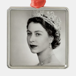 Elizabeth II, Queen of the United Kingdom Metal Tree Decoration