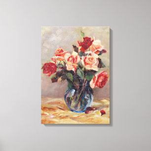 Elizabeth J. Grafin von Attems Stilllife with Ros Canvas Print