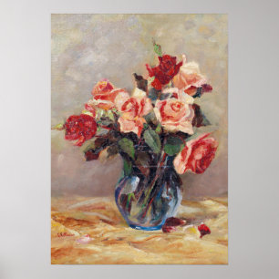 Elizabeth J. Grafin von Attems Stilllife with Ros Poster