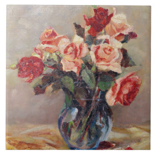 Elizabeth J. Grafin von Attems Stilllife with Ros Tile
