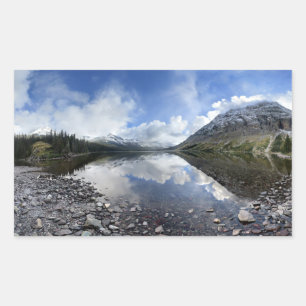 Elizabeth Lake - Glacier National Park Rectangular Sticker