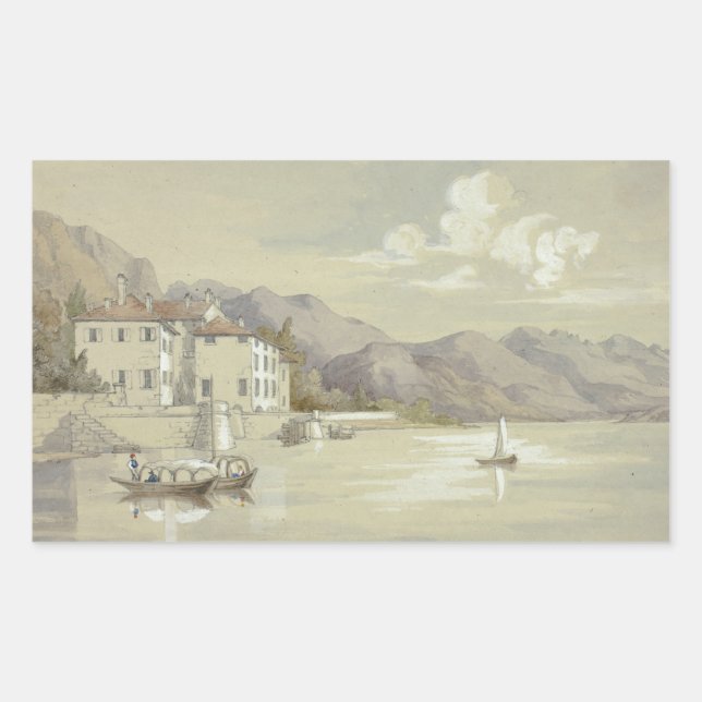 Elizabeth Murray - Majolica, Lake Como Rectangular Sticker (Front)