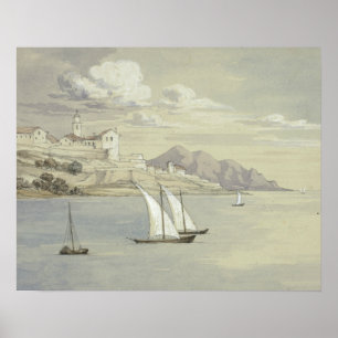 Elizabeth Murray - Portofino from the Sea, Genoa Poster