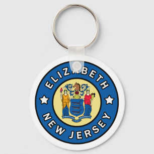 Elizabeth New Jersey Key Ring