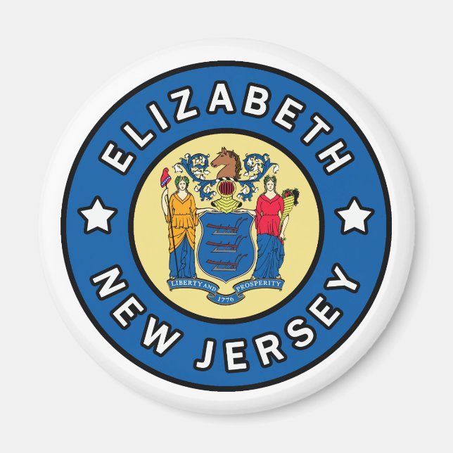 Elizabeth New Jersey Magnet (Front)