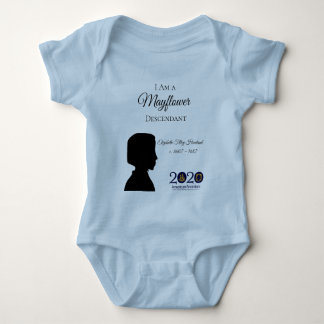 Elizabeth Tilley Howland Mayflower Baby Bodysuit