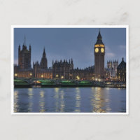 Elizabeth Tower and Westminster Bridge London UK