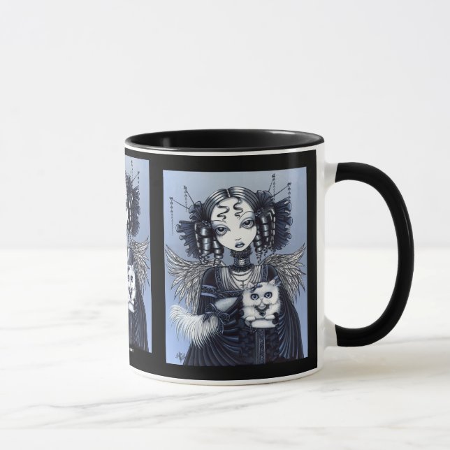 Elizabeth & Vega Persian Cat Angel Mug (Right)