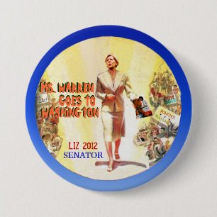 Elizabeth Warren 2012 7.5 Cm Round Badge