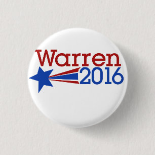 Elizabeth warren 2016 3 cm round badge