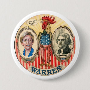Elizabeth Warren 2016 7.5 Cm Round Badge