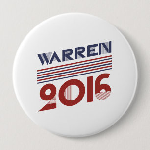 ELIZABETH WARREN 2016 VINTAGE STYLE -.png 10 Cm Round Badge