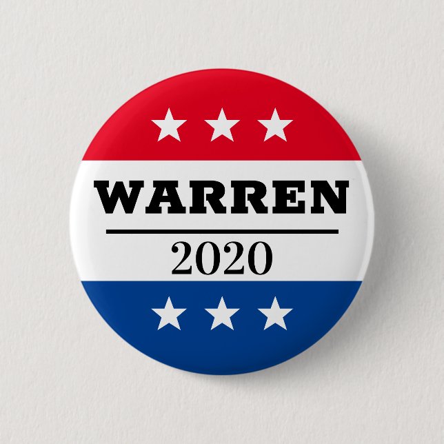 Elizabeth Warren 2020 Election Pin (Front)