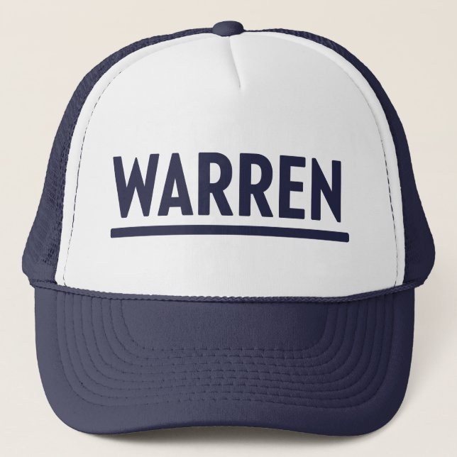 Elizabeth Warren 2020 presidential campaign logo Trucker Hat (Front)