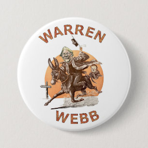 Elizabeth Warren and Jim Webb in 2016 7.5 Cm Round Badge