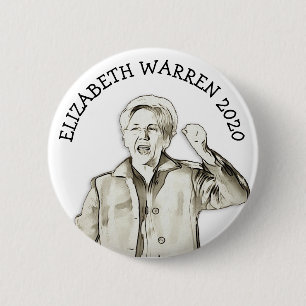 Elizabeth Warren for President 2020 Election 6 Cm Round Badge
