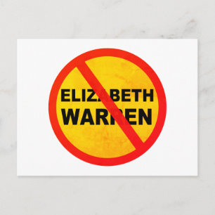 Elizabeth Warren For President Anti Popular Postcard