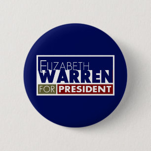 Elizabeth Warren for President V1 6 Cm Round Badge