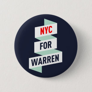 Elizabeth Warren - NYC for Warren 6 Cm Round Badge