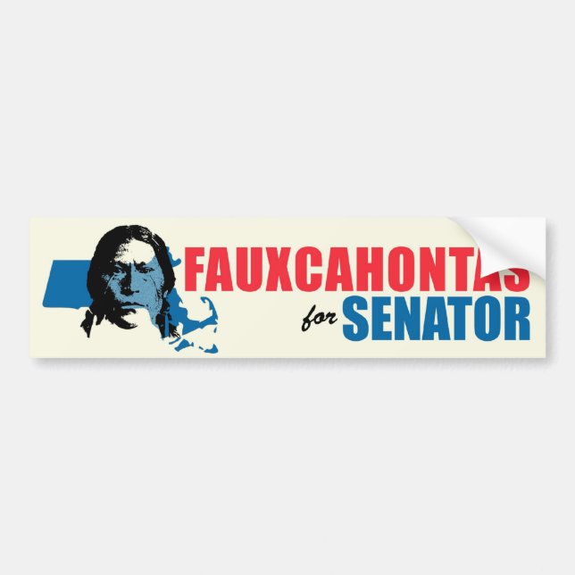 Elizabeth Warren Parody bumper sticker (Front)