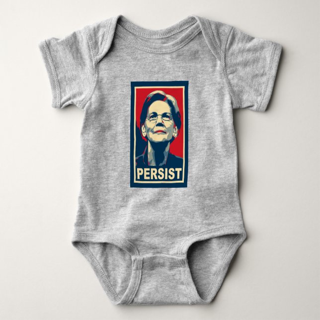 Elizabeth Warren Persist Baby Bodysuit (Front)