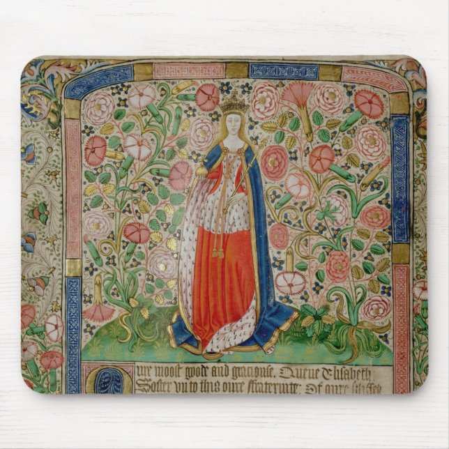 Elizabeth Woodville  Queen Consort of King Mouse Pad (Front)