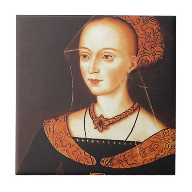 Elizabeth Woodville "The White Queen" Tile (Front)