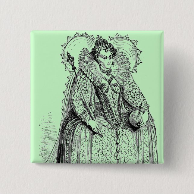 Elizabethan Clothing 15 Cm Square Badge (Front)