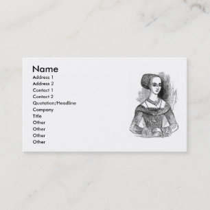 Elizabethan Clothing Business Card