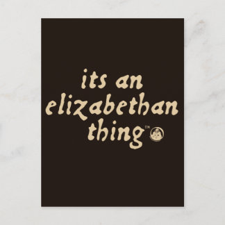 Elizabethan Thing (TM) Postcard