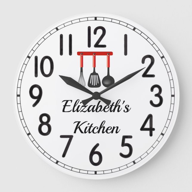 Elizabeth's Kitchen Large Clock (Front)