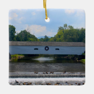 Elizabethton Covered Bridge Ceramic Ornament