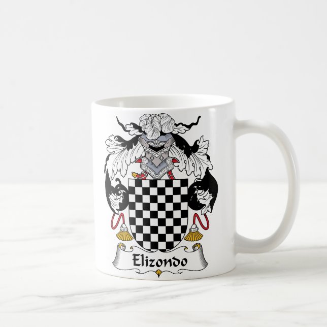 Elizondo Family Crest Coffee Mug (Right)