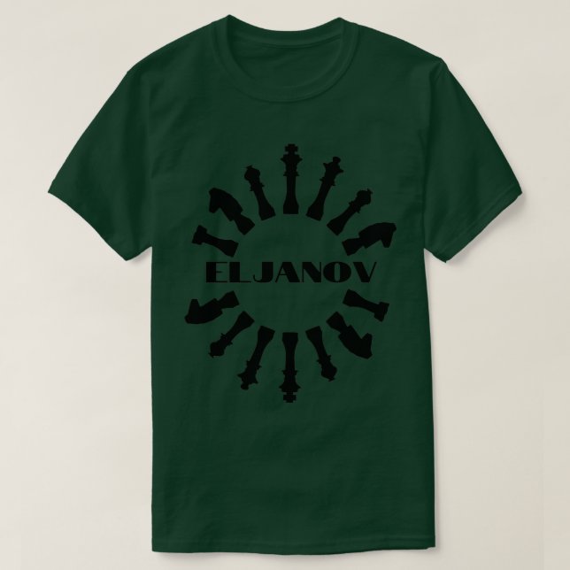 Eljanov Thinking Chess Grandmaster  T-Shirt (Design Front)