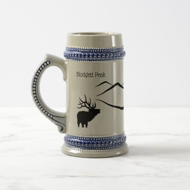 Elk and Blodgett Peak Beer Stein (Left)