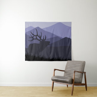 Elk and Blodgett Peak Tapestry