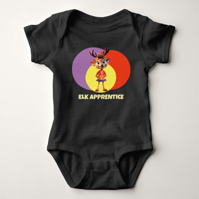 Elk Apprentice Girl Baby Bodysuit (Front)